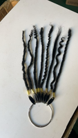Échantillon de dreadlocks : Présentoir de couleurs, épaisseurs, longueurs et styles pour extensions de dreadlocks en cheveux naturels