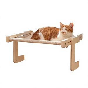 <span class=keywords><strong>FUKUMARU</strong></span> Repose-pieds pour chat 3-en-1 convertible en hamac, pour fenêtre, rebord de fenêtre, lit ou sol, robuste, en tissu de lin lavable et renforcé - Product Image 1