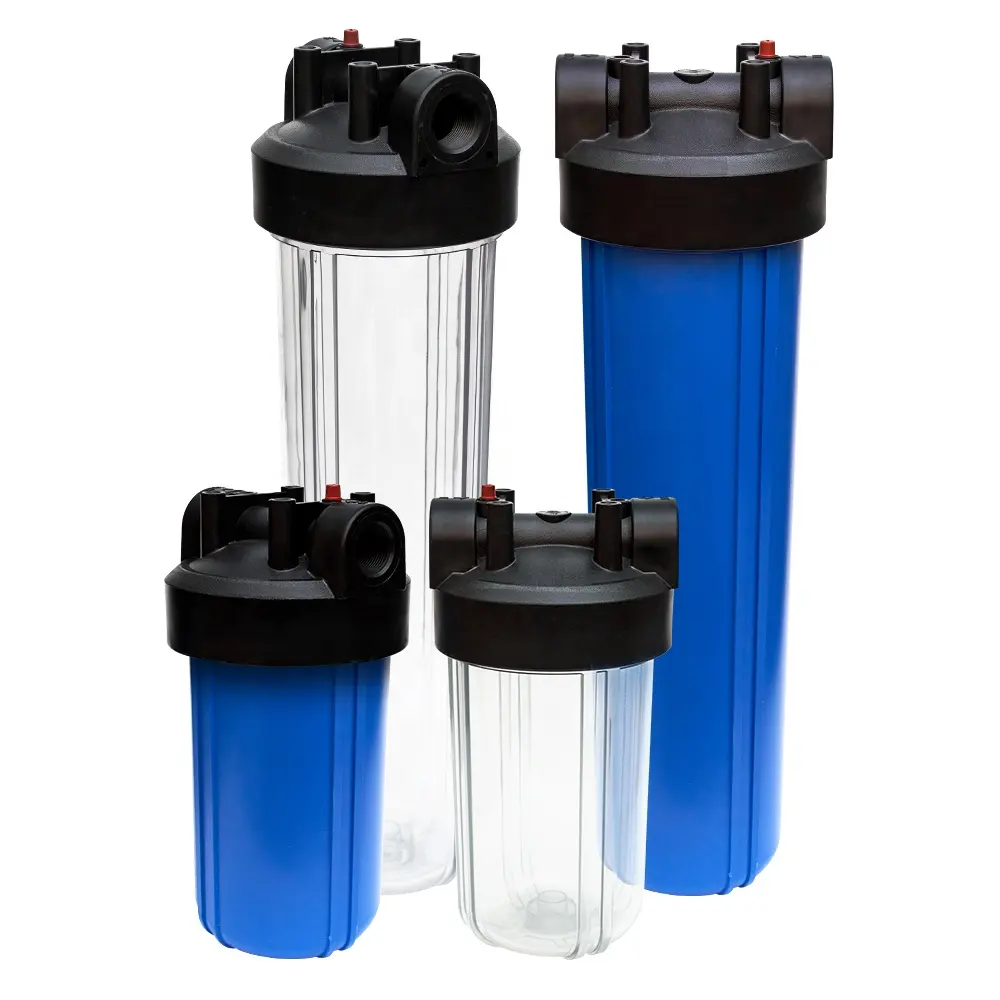Картридж для фильтра для воды, многоразовый пластиковый бытовой большой синий корпус фильтра для воды