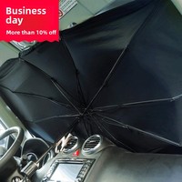 Pare-soleil de voiture pare-brise protecteur solaire avec isolation thermique et refroidissement protection solaire par réflexion de la lumière du soleil type parapluie