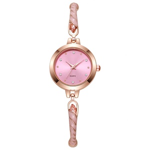 Elegant Ladies Bracelet Watch Rose Gold <b>Case</b> Teal Dial Blue Gemstone Accents - Product Image 6