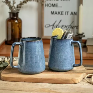 Venta de Fábrica, Taza de Porcelana Europea Retro de 700 ml, Certificada por BSCI, de Alta Calidad, Apta para Lavavajillas y Microondas, Creativa, para Café y Té de Oficina - Product Image 4