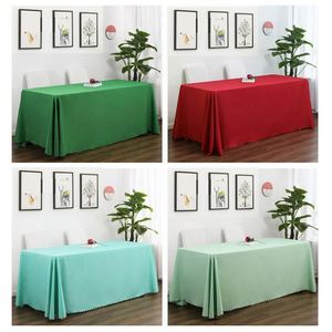 Nappe de table blanche en polyester pour l'extérieur, impression personnalisée, nappes de table de Noël pour les salons professionnels - Product Image 3