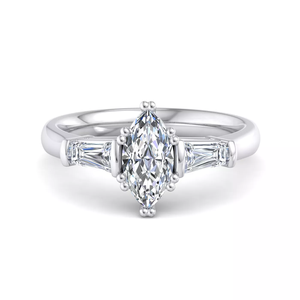 Anillo de Oro Blanco Sólido de 18K con Banda Trenzada Entrelazada, Anillo de Aniversario de Bodas con Diamantes Cultivados en Laboratorio con Engaste Pavé para Mujer - Product Image 1