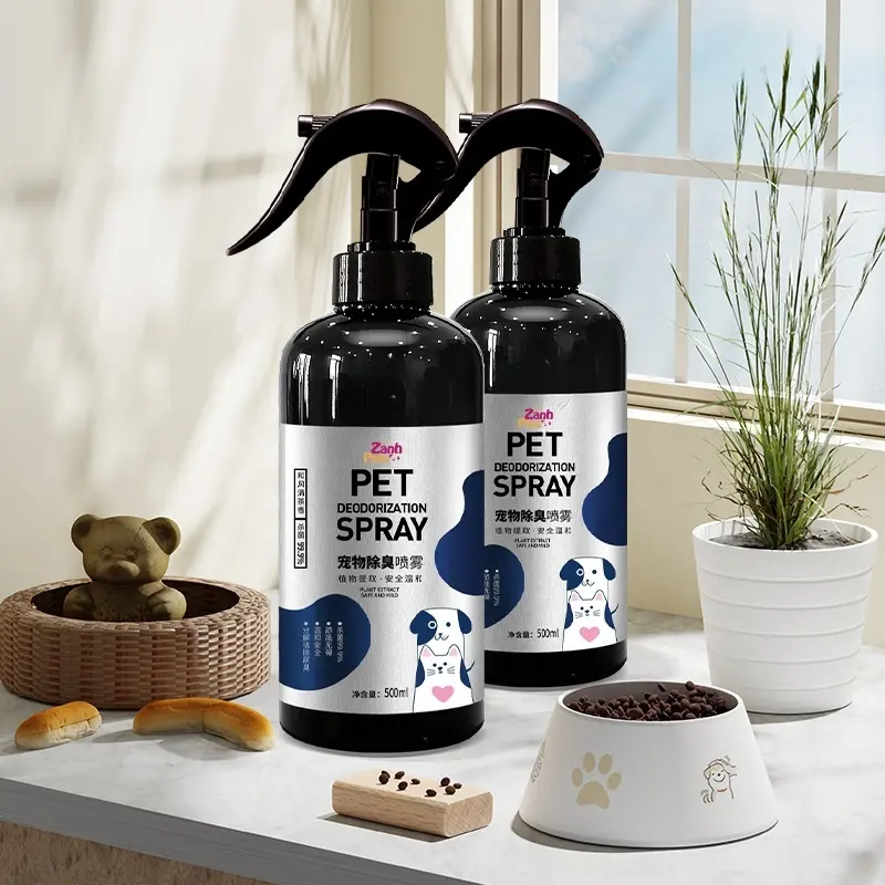 Spray neutralizador de olores para mascotas de interior-500ml, natural y de acción rápida, de larga duración, eliminación microbiana 99.9% para gatos y perros