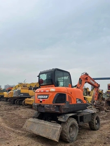 South Korea Doosan DX60W-9C Wheeled <b>Second</b>-<b>hand</b> Excavator, Road Mobile Machinery, High Cost Performance - Product Image 3