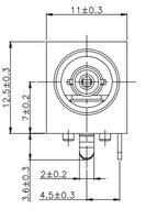 Usine personnalisée DC00380 3PIN 9mm DIP connecteur d'alimentation cc prise d'alimentation cc