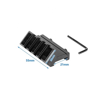 Adaptateur de montage de télescope 21 mm, montage de lunette de chasse à <span class=keywords><strong>45</strong></span> degrés, matériau en alliage d'aluminium durable - Product Image 4