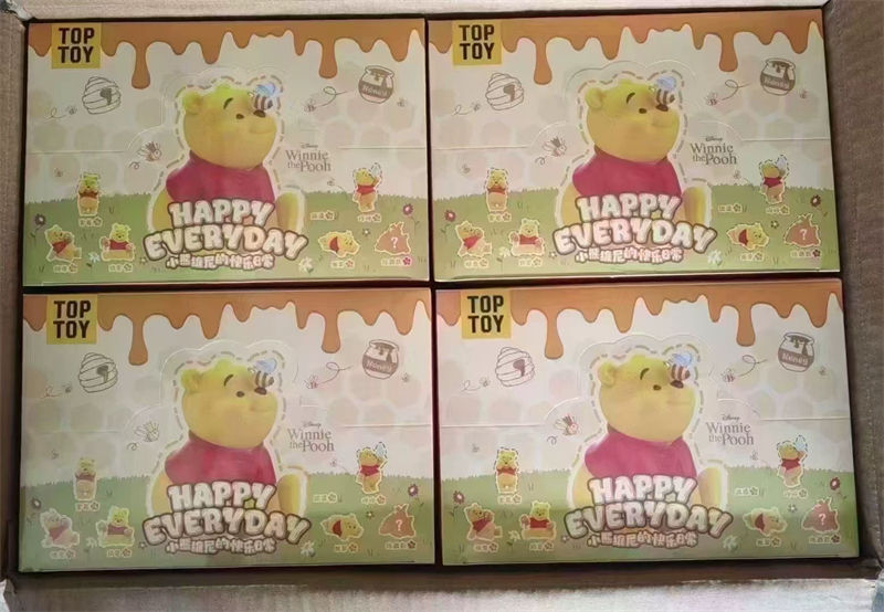 Boîte aveugle de la vie quotidienne heureuse WINNIED LE POOHED