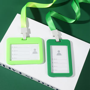 パーソナライズされたカスタム防水調整可能格納式クリアIDバッジホルダーポリエステルストラップ付き - Product Image 2