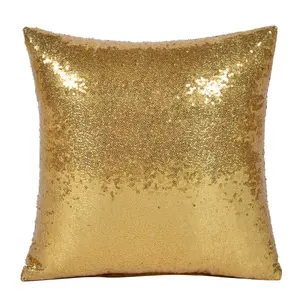 Flip Sequin Pillow Gold Color Changing Decor Covers Flip Sequins Decorative Throw Pillow Case Glitter Pillow for Living Room