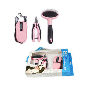 Nouveau produit pour animaux de compagnie Laisse de chien rétractable Coupe-ongles pour chien Kit de toilettage pour animaux de compagnie 3 en 1 Brosse de toilettage - Product Image 5