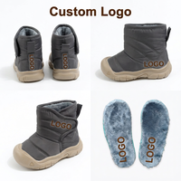 Bottes de neige pour enfants unisexes, imperméables, antidérapantes, chaudes, avec fermeture à boucle et fermeture éclair, doublure en fourrure pour les activités de plein air par temps neigeux