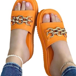 Factory Price Fashion Thick Bottom Casual Simple <b>Slippers</b> Outdoor Elegant <b>Wedge</b> Plus Size Beach Sandals Daily Women Shoes - Product Image 5