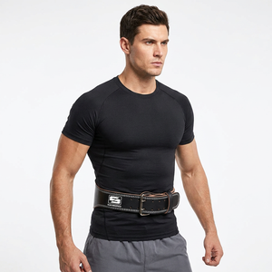 Meilleure qualité ceinture d'haltérophilie en cuir de vachette robuste soutien d'entraînement léger et antidérapant assistance dorsale unisexe - Product Image 1