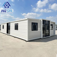 Maison conteneur préfabriquée pliable sur mesure 20 pieds 40 pieds extensible, bâtiment préfabriqué, maison modulaire à deux chambres