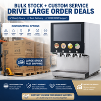 Distributeur Commercial de Boissons Céréalières à Écran Tactile 4 Saveurs, Vente Directe Usine : Lait de Soja, Jus de Maïs, Boisson au Maïs, Lait de Coco