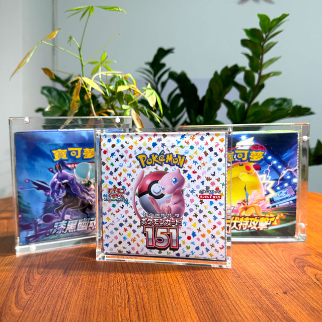 TCG Customized Wholesale Pocket Monsters Japan Super Magnetic Lid Acrylic Booster