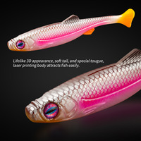 Leurre souple en PVC pour la pêche au mérou, tête de serpent, carpe cible, à longue distance, grande taille 19cm/63g