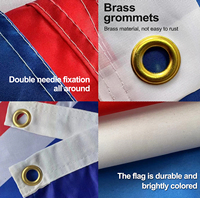 Publicité Extérieure Drapeaux Personnalisés Bannières Plume Drapeau National 3x5ft avec Logo Impression Numérique Polyester Bannière Personnalisée