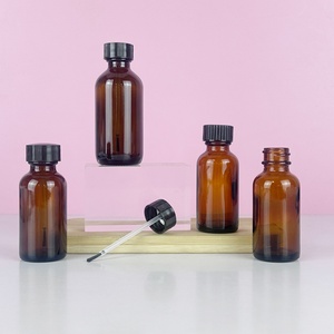Wholesale Stock 5ml10ml15ml20ml 30ml 50ml 100ml Amber Empty Glass <b>Bottle</b> for Essential Oil and Nail Polish With Black Brush Cap - Product Image 6
