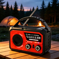 Radio Internet solaire portable 16000 mAh AM/FM/NOAA la plus vendue 2026 avec Bluetooth 5.3, prise casque et lampe torche pour utilisation en extérieur/intérieur