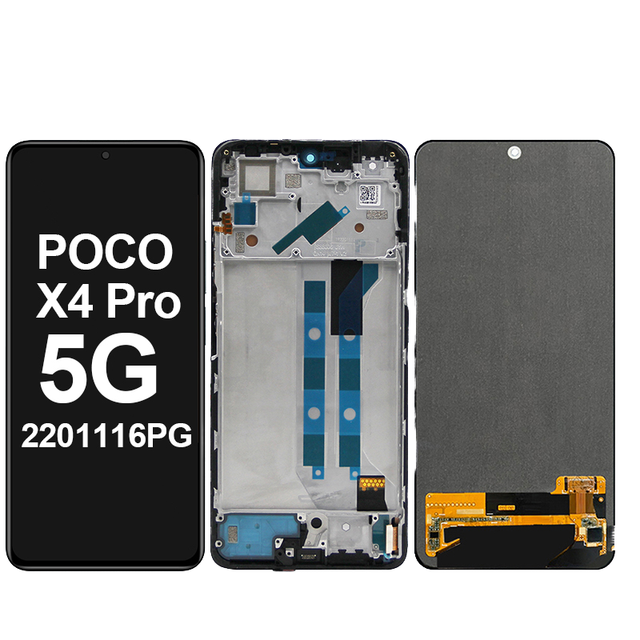 Original Poco X4Pro 5G Display Screen with Touch TFT LCD and Frame Replacement Parts for Xiao for Redmi Mi Mobile Accessories