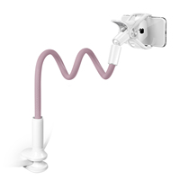 Support de téléphone à pince XGear, support en cuir PU à Long bras Flexible pour bureau et lit à col de cygne