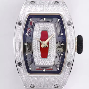 Rm07-01 Fully Diamond Inlaid Tonneau <b>Case</b> Mechanical <b>Watch</b> New Luxury Automatic Wristwatch Sapphire Crystal Unisex ETA Movement - Product Image 2