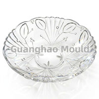 Moule personnalisé en plastique transparent pour assiette à fruits, moule d'injection PS PET, conception de motif, moule pour assiette à dîner, fabricant de Taizhou