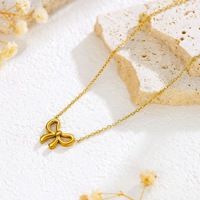 Conjunto de Collar, Aretes y Brazalete de Acero Inoxidable con Diseño de Lazo Estilo Princesa, de Alta Calidad y Moda, para Regalo de Boda o Fiesta para Mujeres