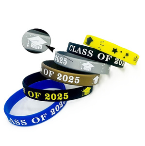 CLASSE Offre Spéciale de 2025 remise des diplômes ou admission commémorative Bracelet en silicone cadeau scolaire événement Bracelet en caoutchouc en Stock - Product Image 5