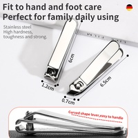 Ensemble de coupe-ongles professionnel HONGSTARS en acier inoxydable, 6 pièces, avec outils de réparation des ongles faciles à utiliser, étui de voyage luxueux