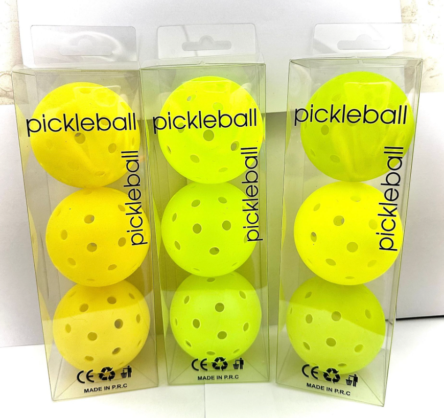 Cross-Border Wholesale Eco-friendly 40-Hole TPE 74mm Lightweight Customized Pickleball Set Elastic Indoor Ball Equipment