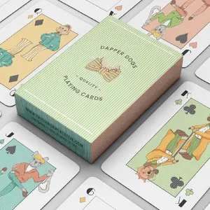 KING CARDS-Benutzer definierte Japan Plastiks piel karten Animal Print Spielkarten Großhandel