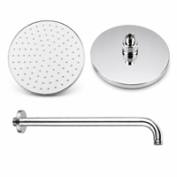 Pommeau de Douche Haute Pression Universel à Plusieurs Réglages pour Accessoires de Salle de Bain Modernes et Utilisation en Projets Hôteliers