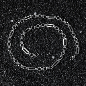 Nouveau Collier Chaîne Géométrique Design Simple Style Hip-Hop en Alliage pour Hommes, Vente Chaude 2026, Bijoux de Mode en Gros - Product Image 2
