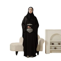 Lignes Kaftan Hijab Batwing Abaya met strass steentjes in de taille, speciaal voor Ramadan gebeden en speciale gelegenheden, plus size voor moslima's