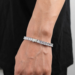 Bracelets de tennis personnalisés OEM en argent S925, style hip-hop, avec moissanite VVS1, chaîne éternité, bijoux fins, vente en gros, fabricant et fournisseur - Product Image 3