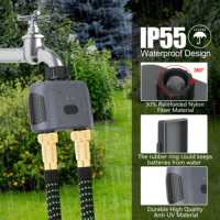 Katup Air Timer Mekanis Dual-Path Pintar dengan Remote Control Tahan Air IP55 Pengaturan 6 Jam Daya Tahan Baterai 6 Bulan