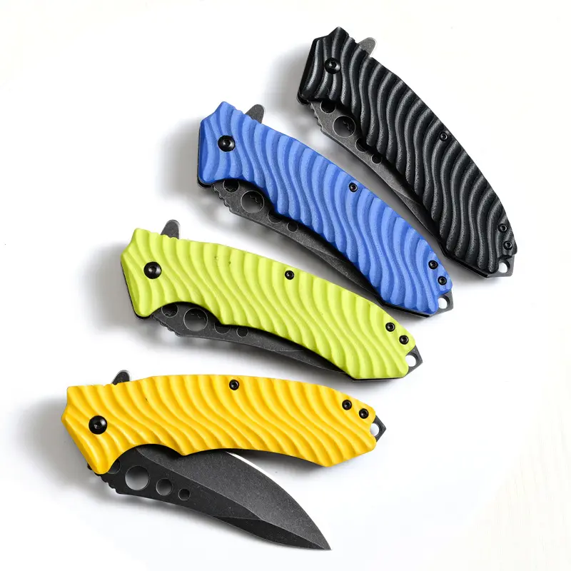 High-quality high-hardness outdoor camping sharp folding knife for cutting meat and fruit