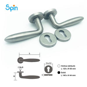 Poignée <span class=keywords><strong>de</strong></span> fenêtre en alliage <span class=keywords><strong>de</strong></span> zinc, traction moderne plaquée laiton PVD pour tour d'inclinaison à battant - Product Image 5