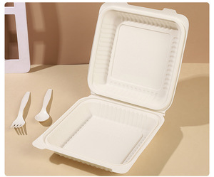 Contenitore per <span class=keywords><strong>cibo</strong></span> <span class=keywords><strong>da</strong></span> 8 pollici con amido di mais <span class=keywords><strong>da</strong></span> 9 pollici scatola per il pranzo con amido di mais contenitore <span class=keywords><strong>da</strong></span> <span class=keywords><strong>asporto</strong></span> per Fast Food - Product Image 4