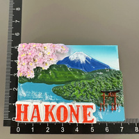 Aimants de réfrigérateur personnalisés, voyage au Japon, ville de Hakone, décoration, cadeau, souvenirs, aimant 3D