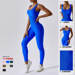 2025 nuova tuta da Yoga senza cuciture da donna per il Fitness sportivo senza schienale a vita stretta aderente aderente elasticizzata <span class=keywords><strong>abiti</strong></span> da allenamento - Product Image 3