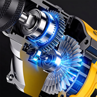 Perceuse à batterie lithium 21V GSFixtop, moteur sans balais, deux vitesses réglables, réversible, best-seller transfrontalier