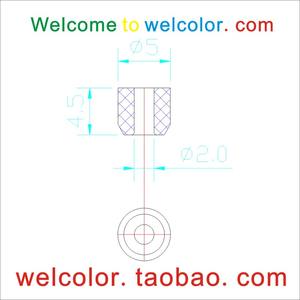 Weiches elastisches Formteil Silikon kautschuks chutz Gerade Hohl hülsen teile Außen durchmesser 6 6, 0 6mm ID3 3, 0 3,3mm 3,3mm Puffers cheibe - Product Image 3