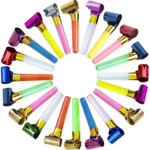 Blowouts Noisemakers Colorful Party Blower Horns Funny Blow Outs Whistles Party Favors Noise Makers para niños Adultos Cumpleaños