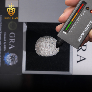 Fashion 925 <strong>Silver</strong> <strong>Rings</strong> for <strong>Men</strong> Moissanite Iced Out Moissanite Hip Hop Jewelry High Quality Diamond Pass Diamond Test with GRA - Product Image 4