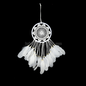 En gros fait à la main Boho suspendu plume attrape-rêves pour voiture maison chambre porte mur Art fête décor ornement cadeau artisanat <span class=keywords><strong>kit</strong></span> de bricolage - Product Image 3